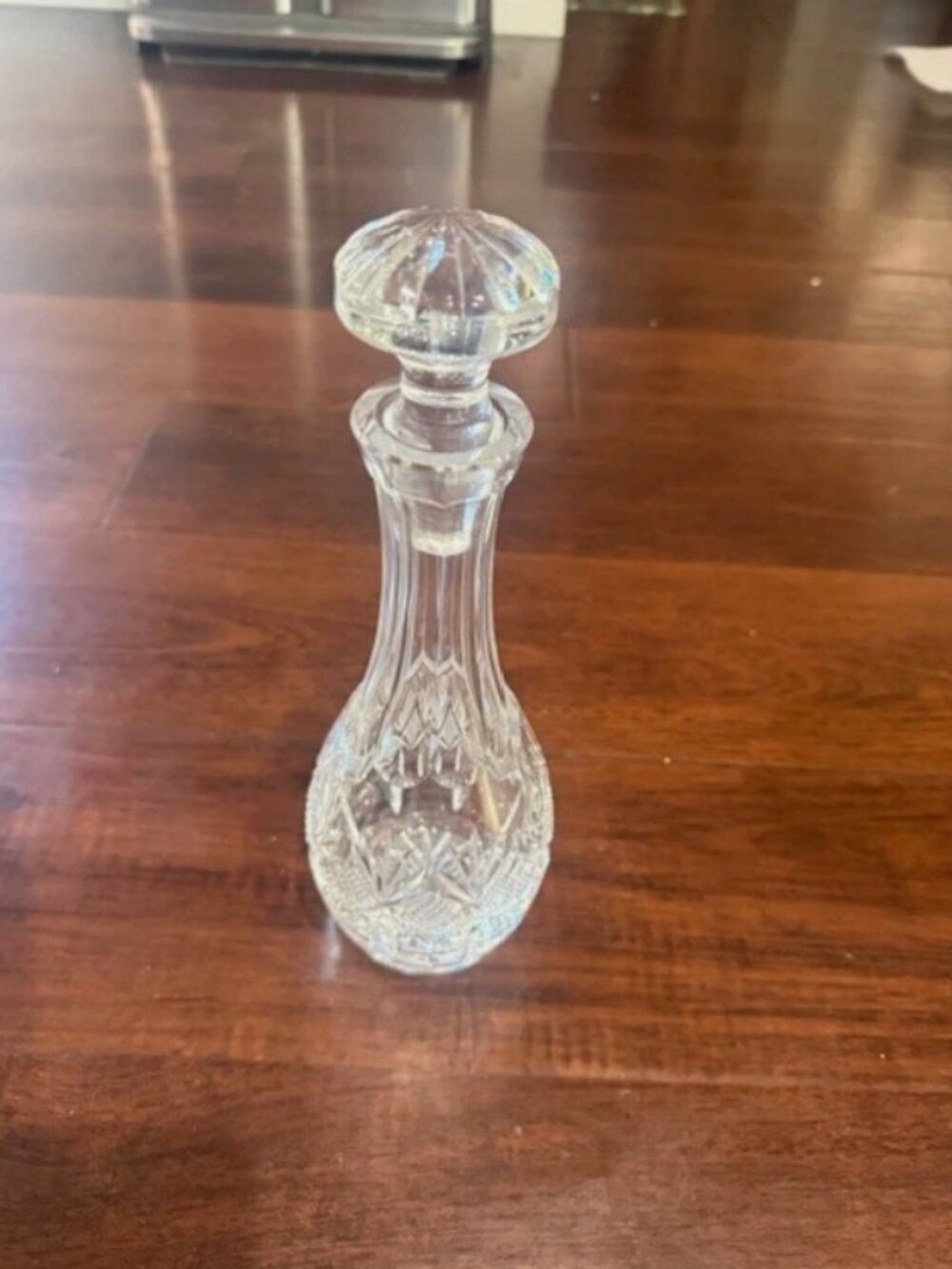 Waterford Crystal 1980's Liqueur Chairish Decanter w/ Stopper 9 3/4" Signed